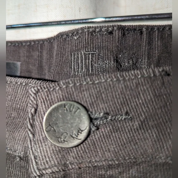 Kut From The Kloth Dark Brown Courdoroy Diana Skinny Pant Size 8 - Picture 3 of 5